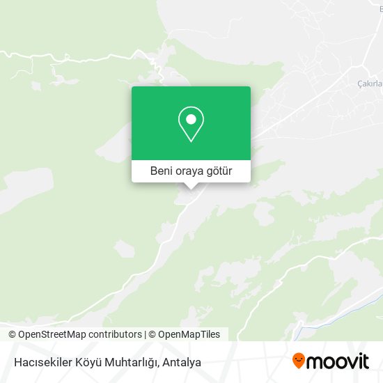 Hacısekiler Köyü Muhtarlığı harita