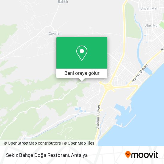 Sekiz Bahçe Doğa Restoranı harita