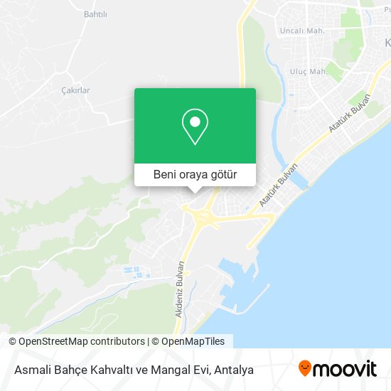 Asmali Bahçe Kahvaltı ve Mangal Evi harita