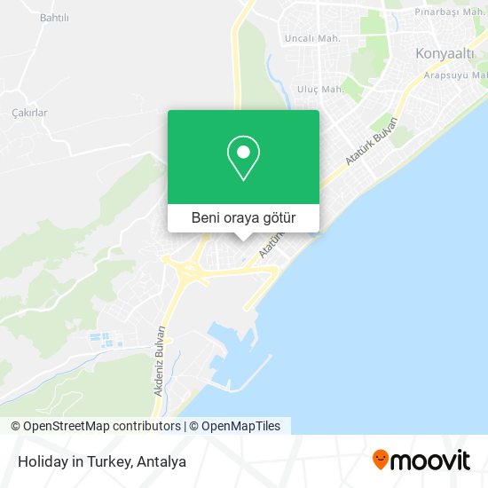 Holiday in Turkey harita