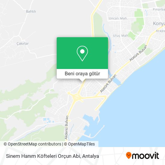 Sinem Hanım Köfteleri Orçun Abi harita