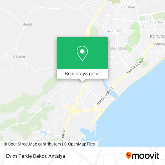 Evim Perde Dekor harita