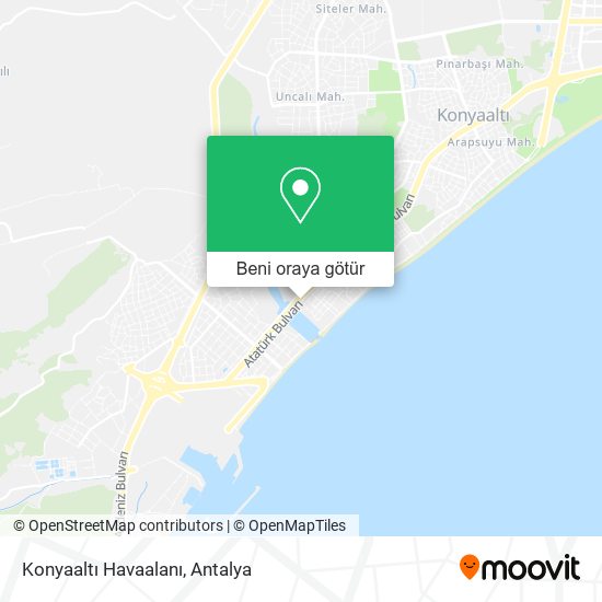Konyaaltı Havaalanı harita