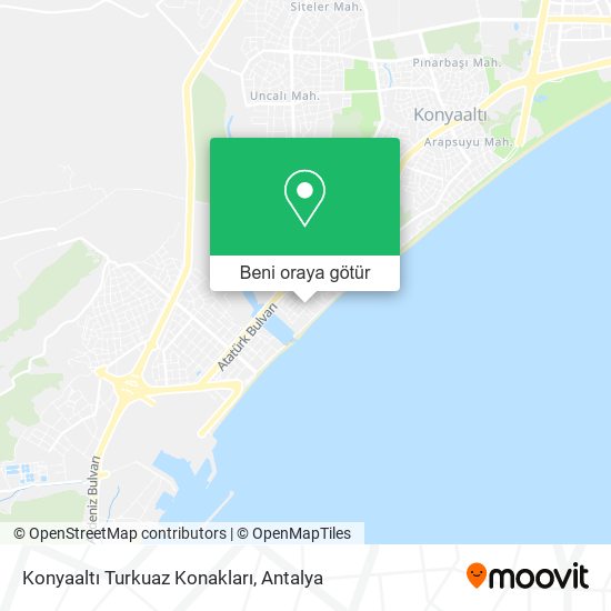 Konyaaltı Turkuaz Konakları harita