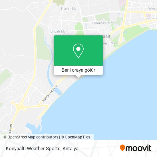 Konyaaltı Weather Sports harita