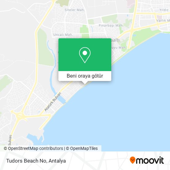 Tudors Beach No harita