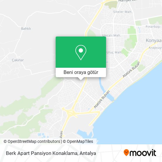 Berk Apart Pansiyon Konaklama harita