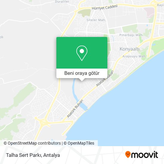 Talha Sert Parkı harita