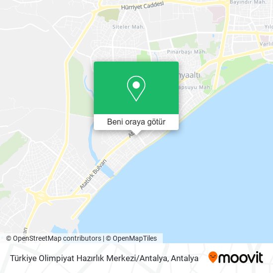 Türkiye Olimpiyat Hazırlık Merkezi / Antalya harita