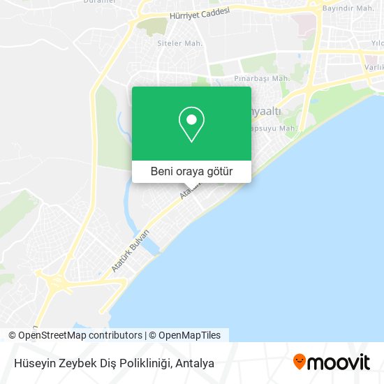 Hüseyin Zeybek Diş Polikliniği harita