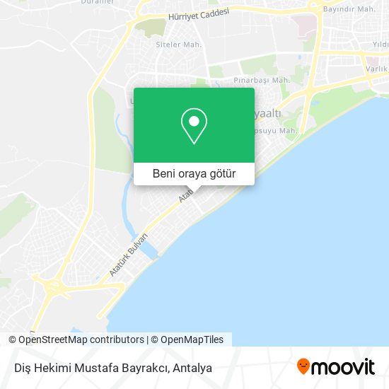 Diş Hekimi Mustafa Bayrakcı harita