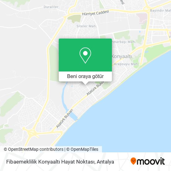 Fibaemeklilik Konyaaltı Hayat Noktası harita