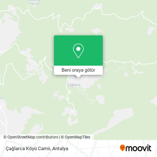 Çağlarca Köyü Camii harita