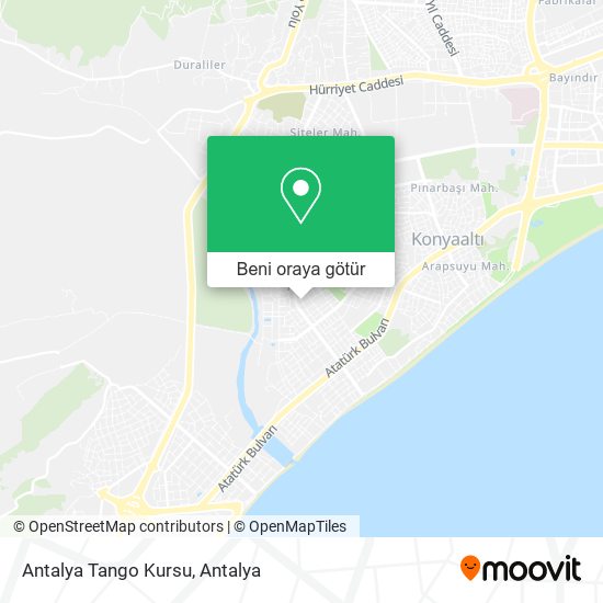 Antalya Tango Kursu harita