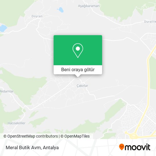 Meral Butik Avm harita