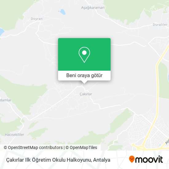 Çakırlar Ilk Öğretim Okulu Halkoyunu harita