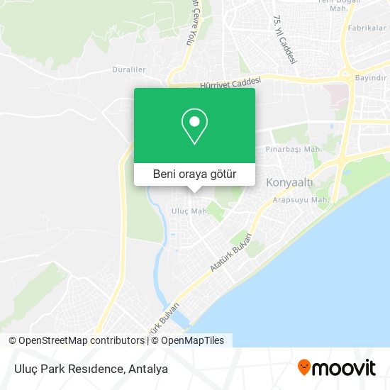 Uluç Park Resıdence harita