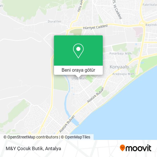 M&Y Çocuk Butik harita