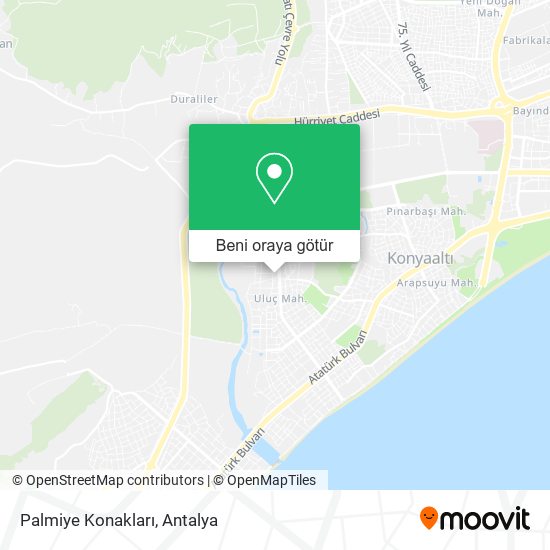 Palmiye Konakları harita