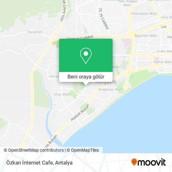 Özkan İnternet Cafe harita