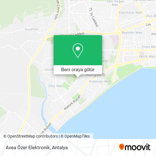 Avea Özer Elektronik harita