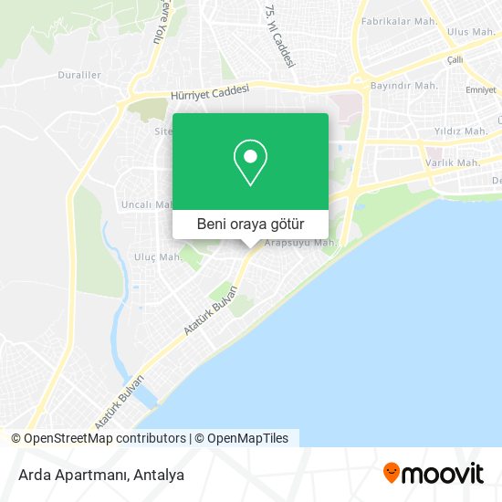 Arda Apartmanı harita