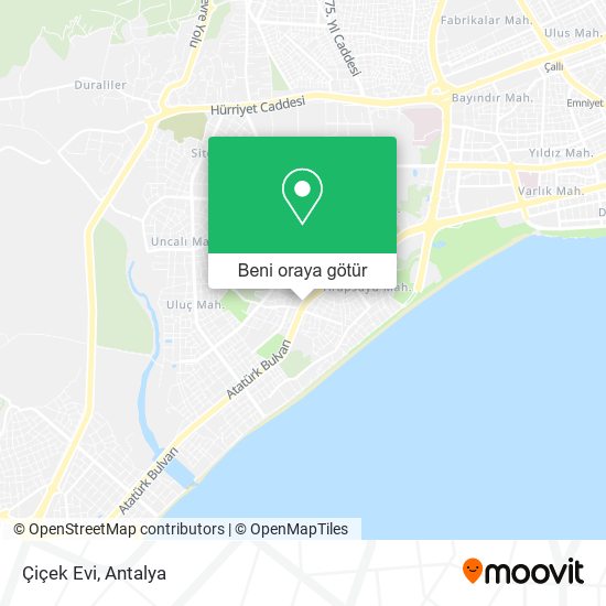 Çiçek Evi harita