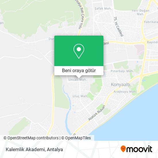 Kalemlik Akademi harita