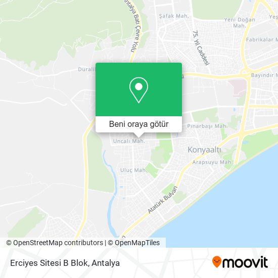 Erciyes Sitesi B Blok harita