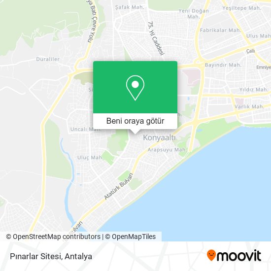 Pınarlar Sitesi harita