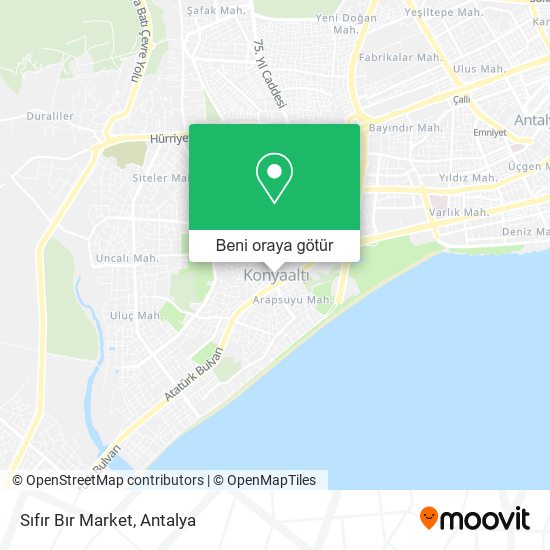 Sıfır Bır Market harita