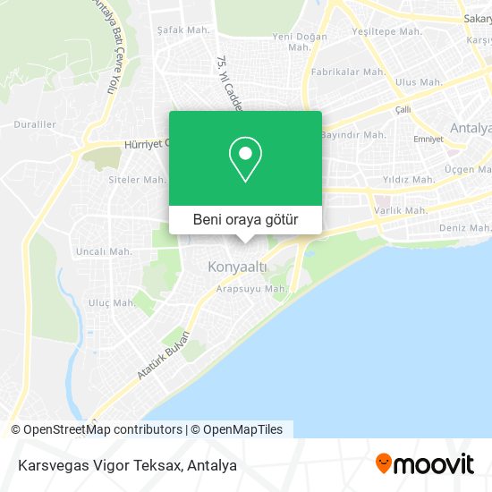 Karsvegas Vigor Teksax harita