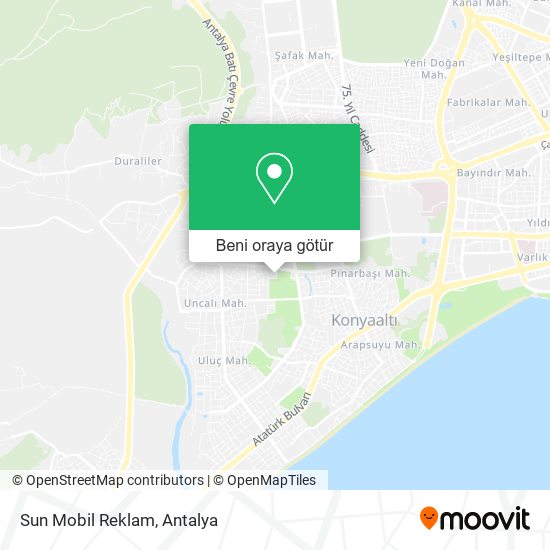 Sun Mobil Reklam harita