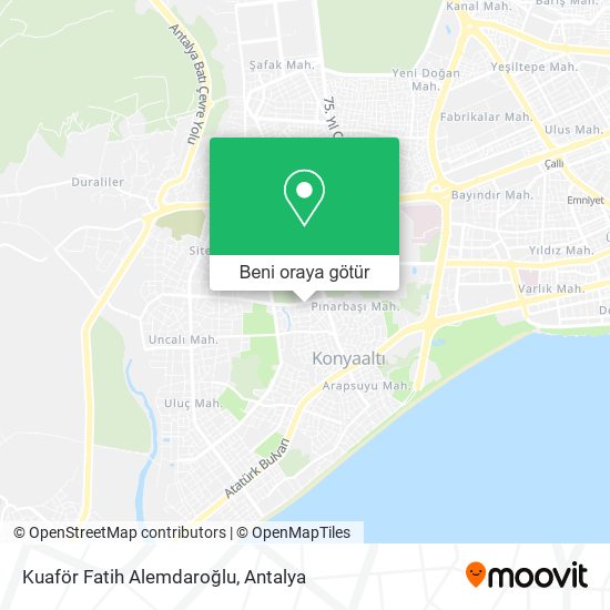 Kuaför Fatih Alemdaroğlu harita