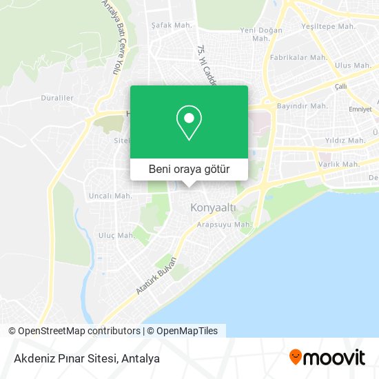 Akdeniz Pınar Sitesi harita