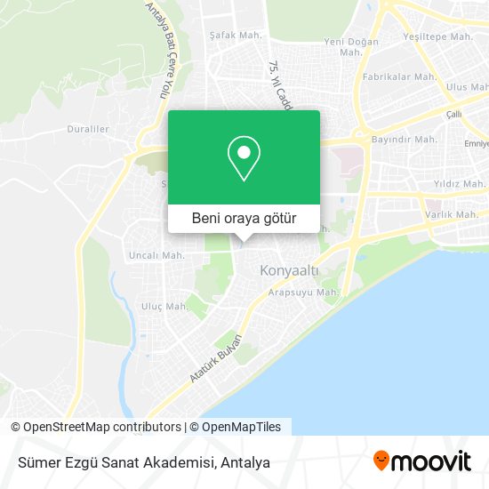 Sümer Ezgü Sanat Akademisi harita