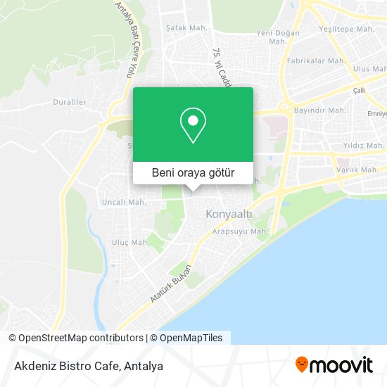 Akdeniz Bistro Cafe harita