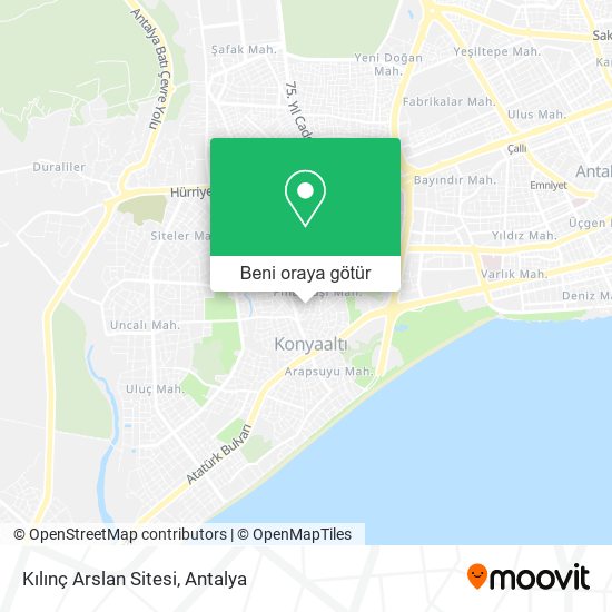 Kılınç Arslan Sitesi harita