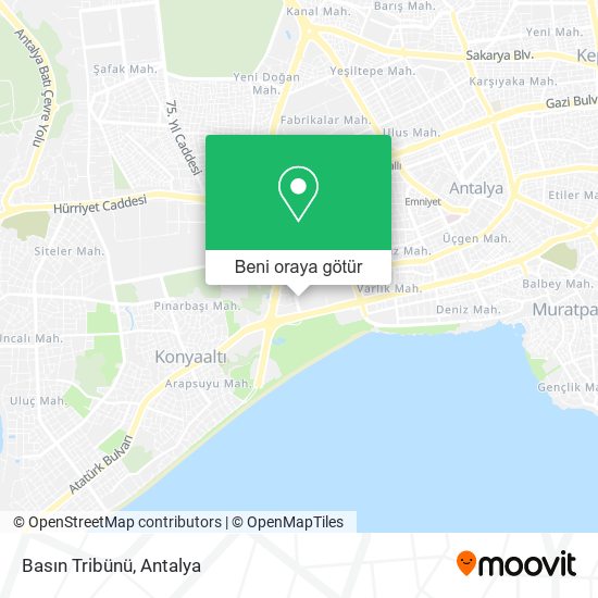 Basın Tribünü harita
