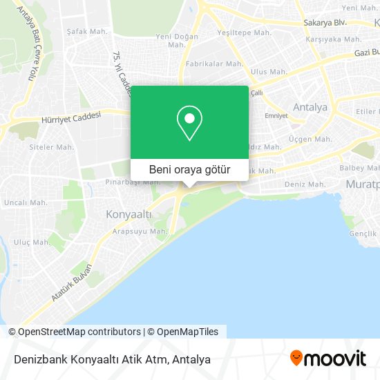 Denizbank Konyaaltı Atik Atm harita