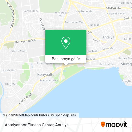 Antalyaspor Fitness Center harita