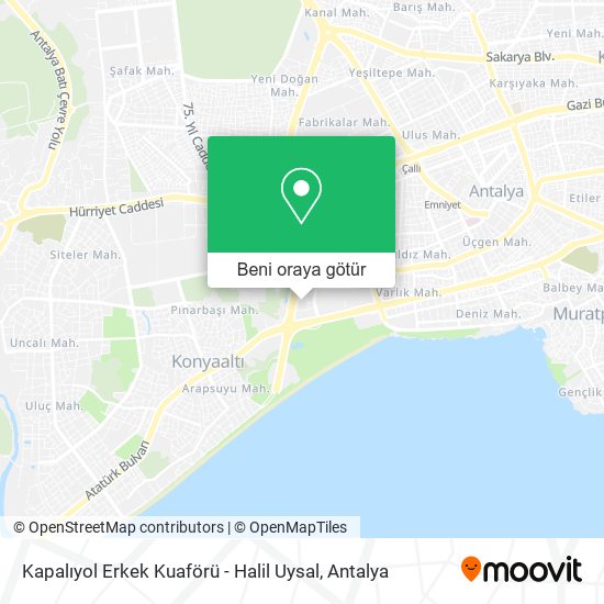Kapalıyol Erkek Kuaförü - Halil Uysal harita