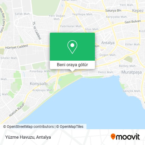 Yüzme Havuzu harita