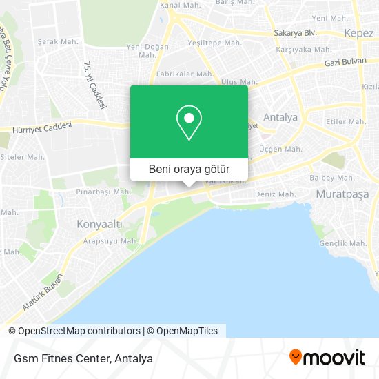 Gsm Fitnes Center harita
