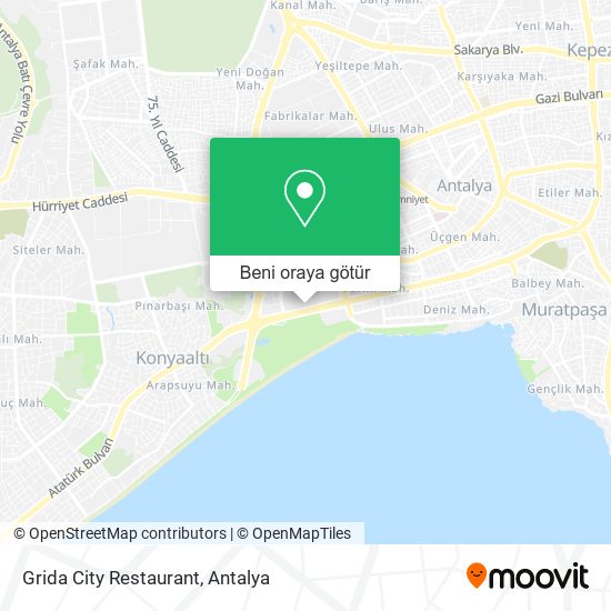 Grida City Restaurant harita