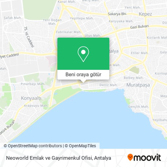 Neoworld Emlak ve Gayrimenkul Ofisi harita
