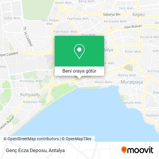 Genç Ecza Deposu harita