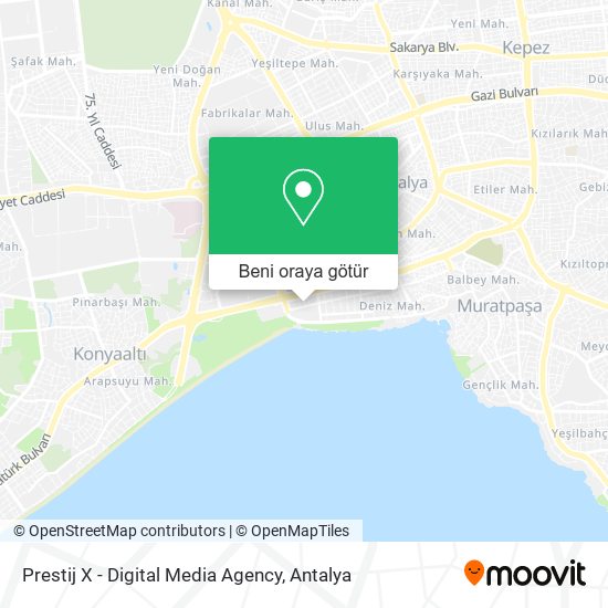 Prestij X - Digital Media Agency harita