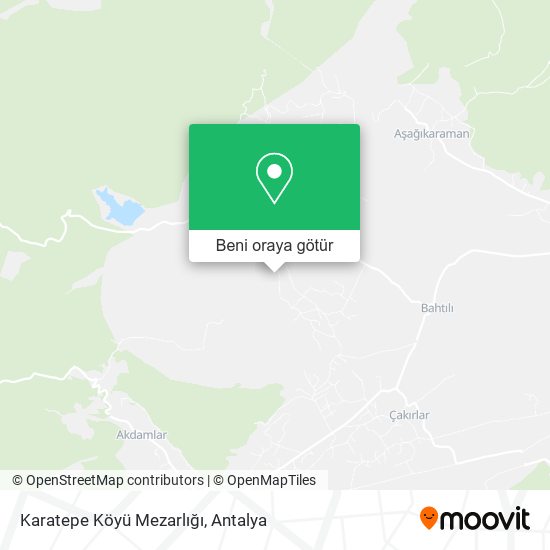 Karatepe Köyü Mezarlığı harita