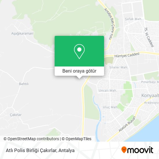 Atlı Polis Birliği Çakırlar harita